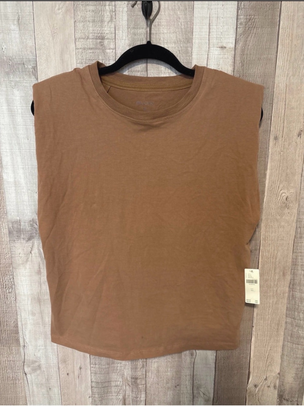 NWT Anthropology Pilcro shoulder pad muscle tee size XS